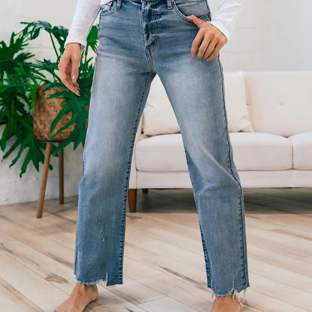 KanCan Light Blue Straight Leg Jeans
